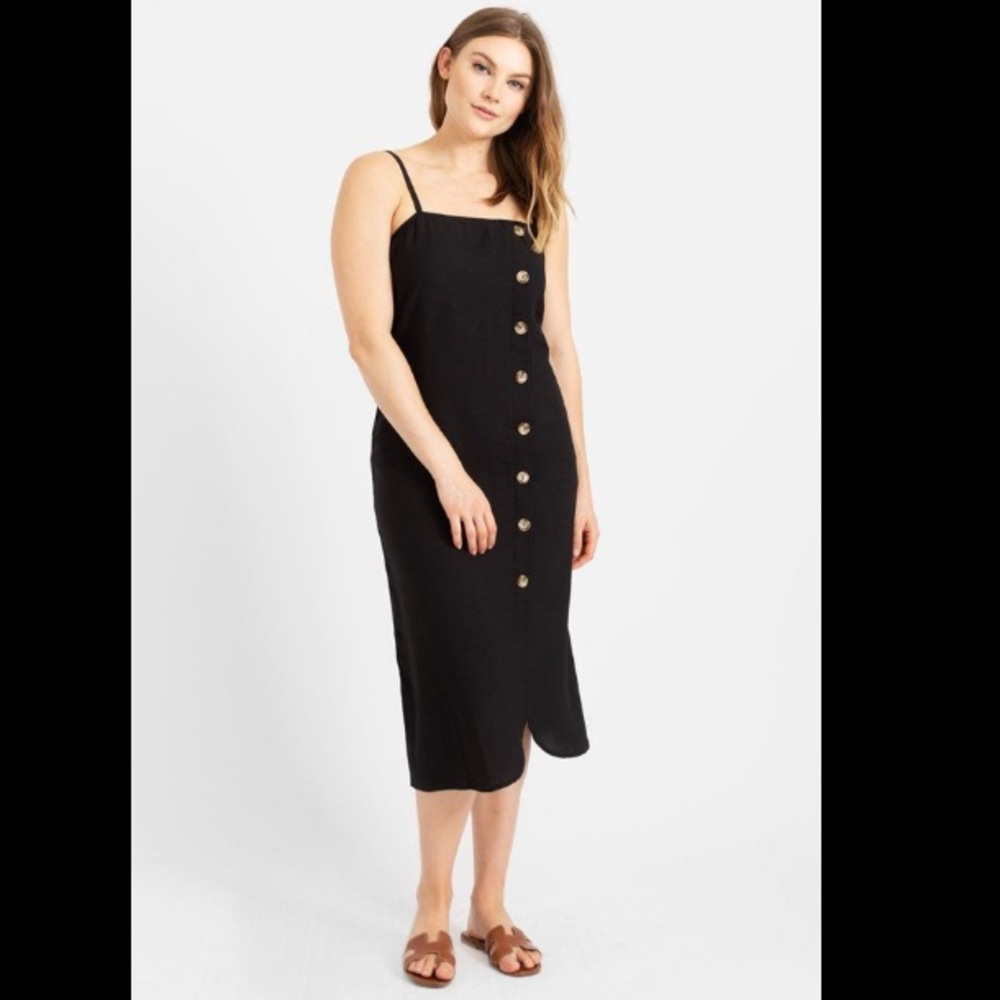 Modern citizen milena button front dress size L